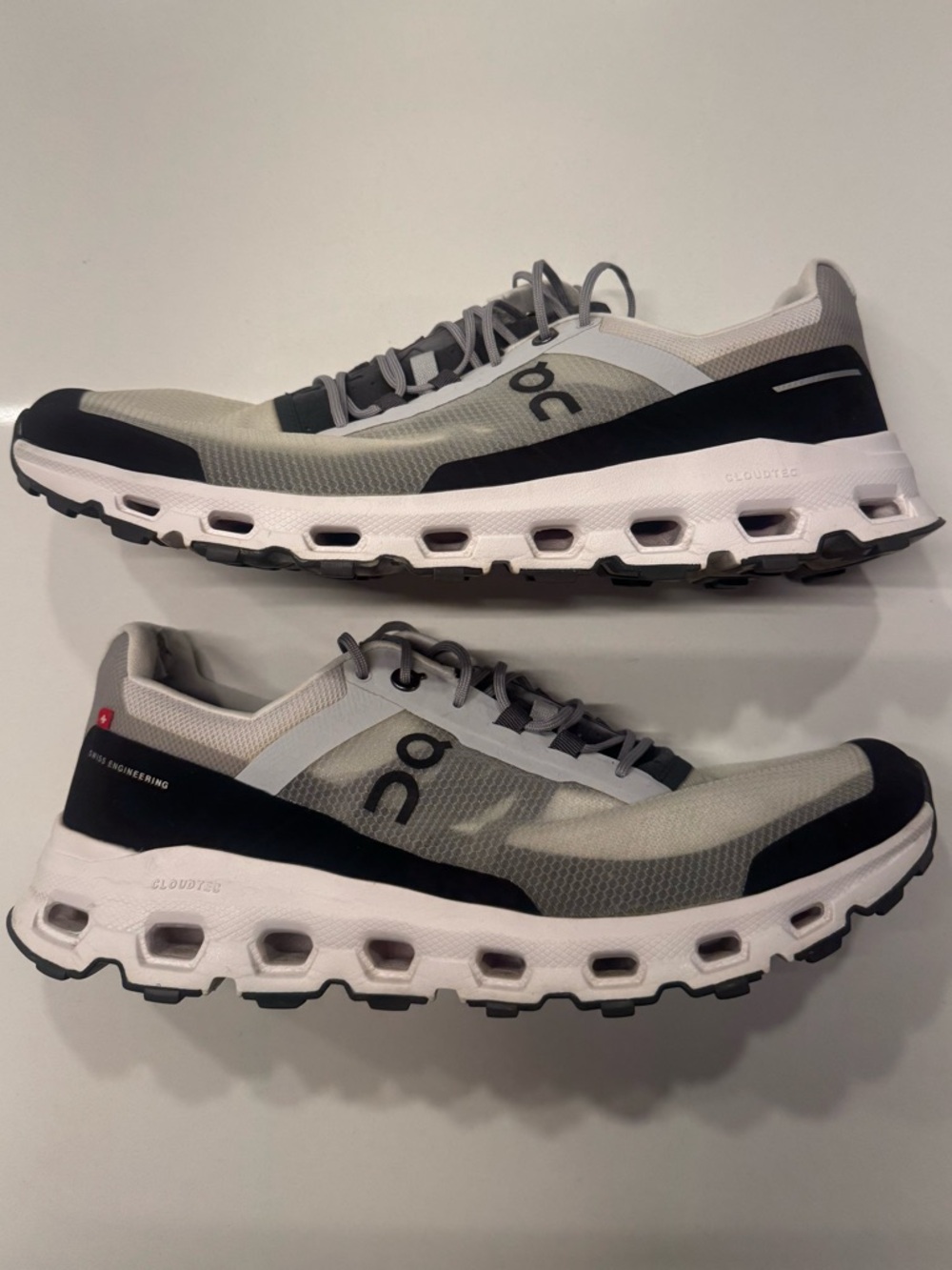 On Running Cloudultra Men's size 10 Athletic Shoes in Gray, Black and White
